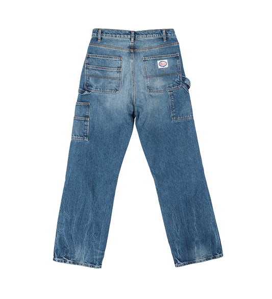 WIDE LEG DOUBLE KNEE DENIM