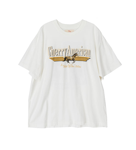 COAST TO COAST BOXY T-SHIRT VINTAGE WHITE