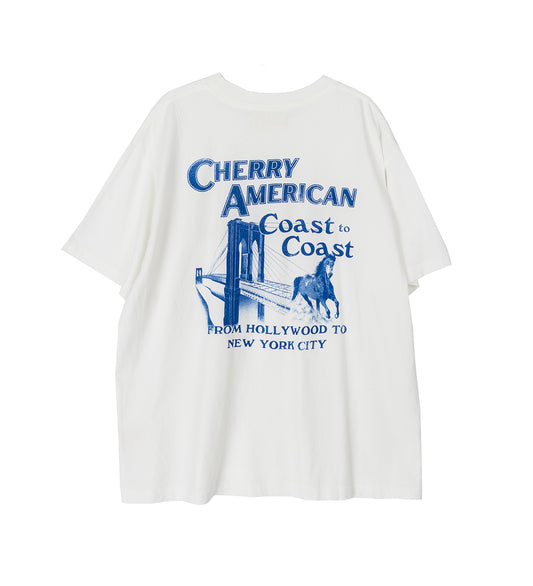 COAST TO COAST BOXY T-SHIRT VINTAGE WHITE