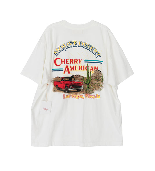 MOJAVE DESERT CLASSIC POCKET T-SHIRT VINTAGE WHITE