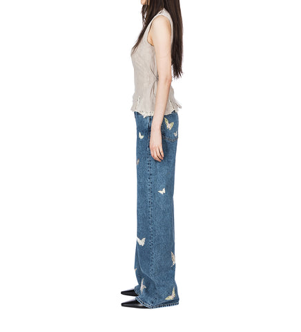 RAGGED VEST TAUPE NYLON MESH