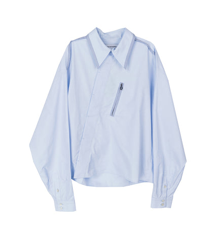 MURAD SHIRT SKY BLUE HARLEQUIN/BLUE TWILL