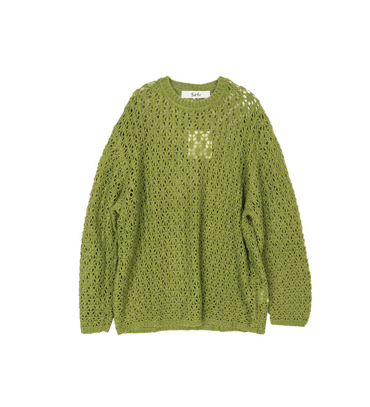 AKI SWEATER GREEN CASHMERE