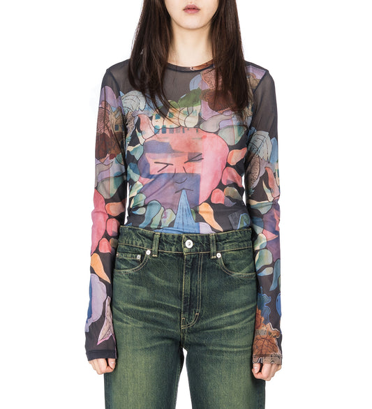 SUPER SLIM LONGSLEEVE SOLAR POWER MARINA PRINT