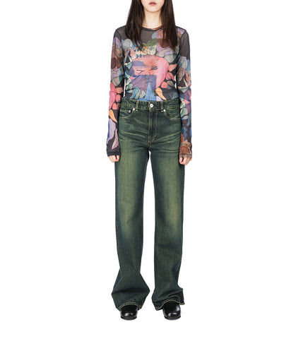 SUPER SLIM LONGSLEEVE SOLAR POWER MARINA PRINT