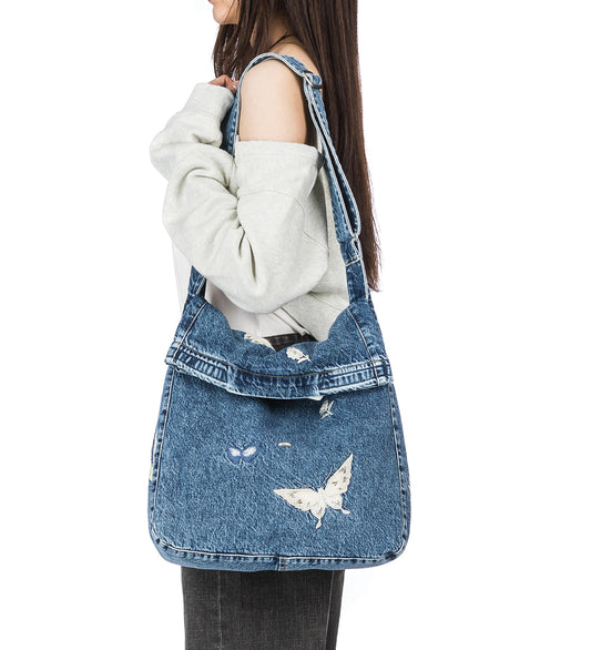 SLING BAG INDIGO BUTTERFLY