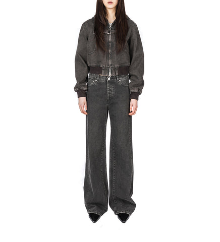 COAST JACKET BLACK COATED WASH