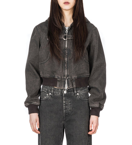 COAST JACKET BLACK COATED WASH