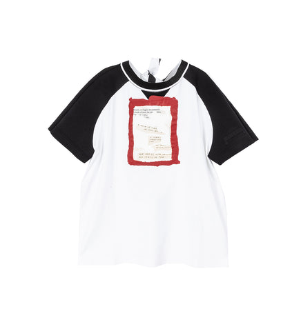 OPEN BACK SHORT SLEEVE T-SHIRT WHITE