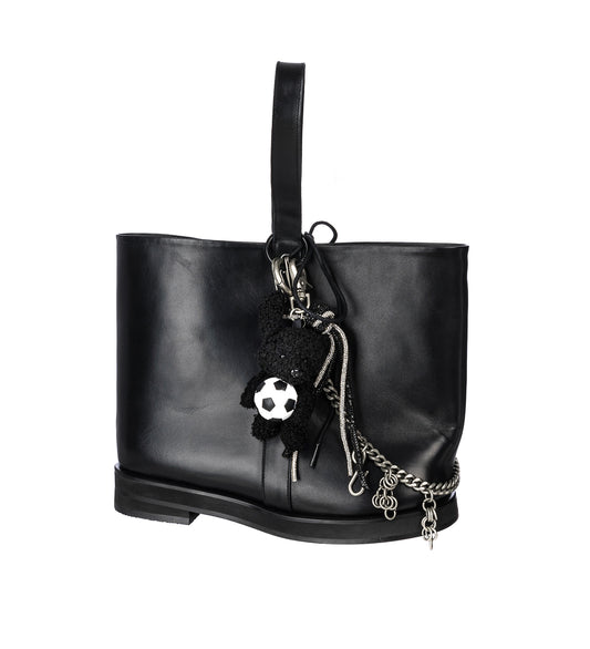 BIG FOOT MINI TOTE BAG BOOTS W/CHARM BLACK