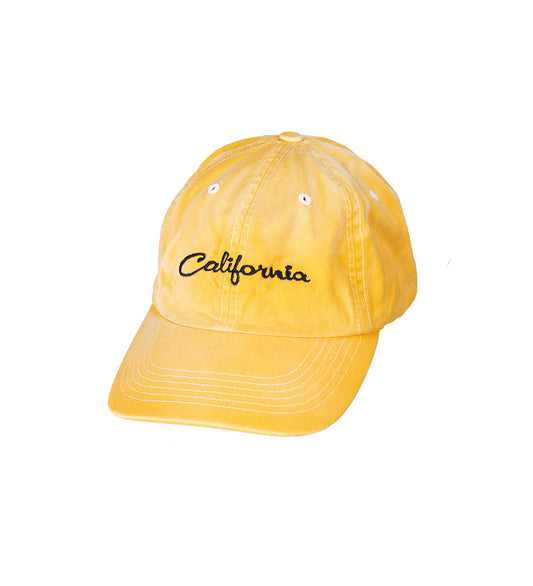 CALIFORNAI EMBROIDERED CAP YELLOW