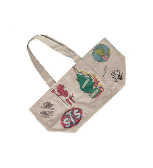 UTILITY TOTE PRINTED DRAWINGS CLAY
