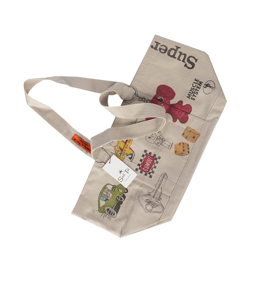 UTILITY TOTE PRINTED DRAWINGS CLAY