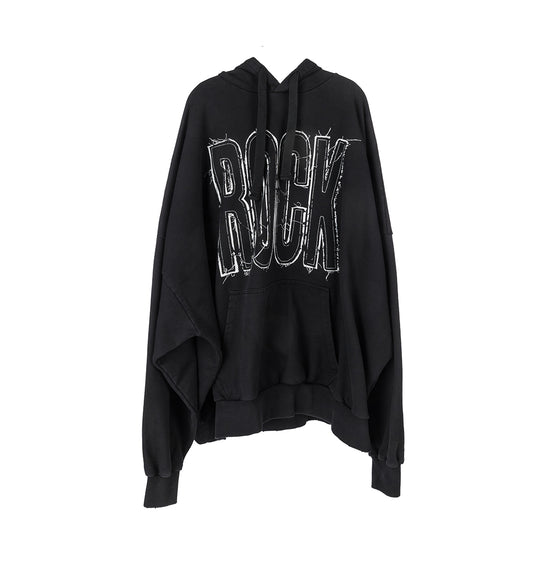 GIANT HOODIE FADED BLACK