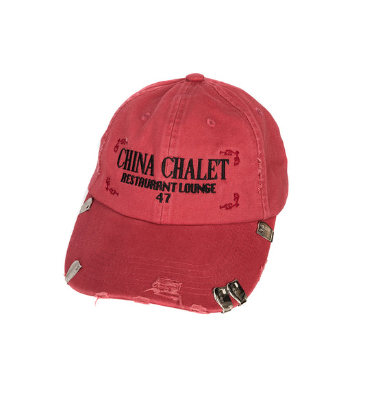 CHINA CHALET CAP VINTAGE RED