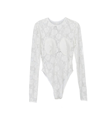 BULLET BRA LEOTARD IVORY