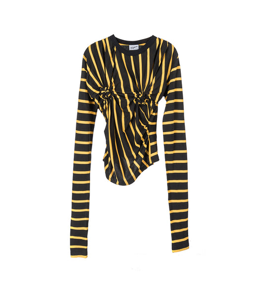 TITTY TWISTER LONGSLEEVE T-SHIRT BLACK/YELLOW