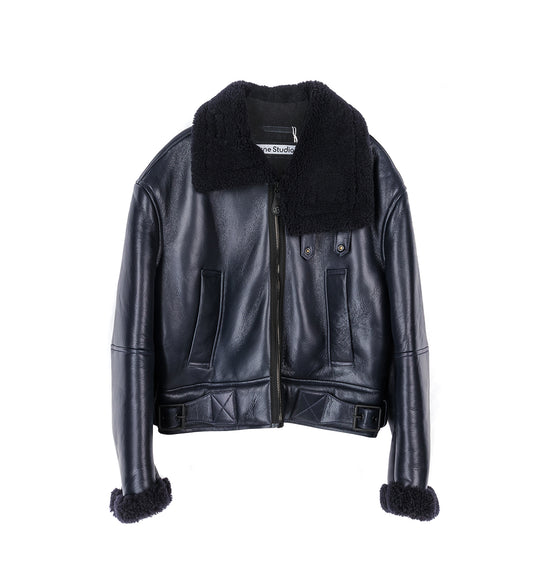 LHOVY MATT SHEARLING NAVY BLUE