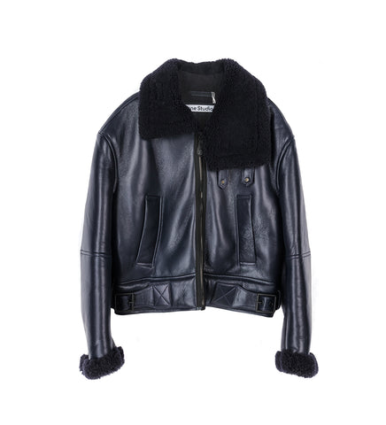 LHOVY MATT SHEARLING NAVY BLUE