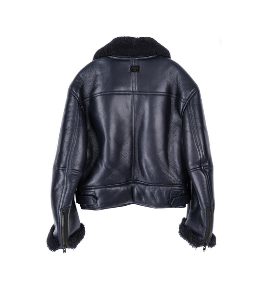 LHOVY MATT SHEARLING NAVY BLUE