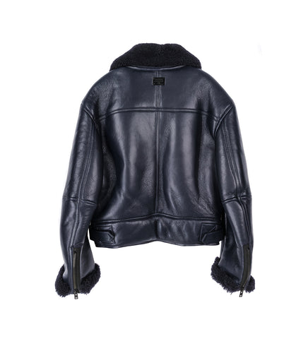 LHOVY MATT SHEARLING NAVY BLUE