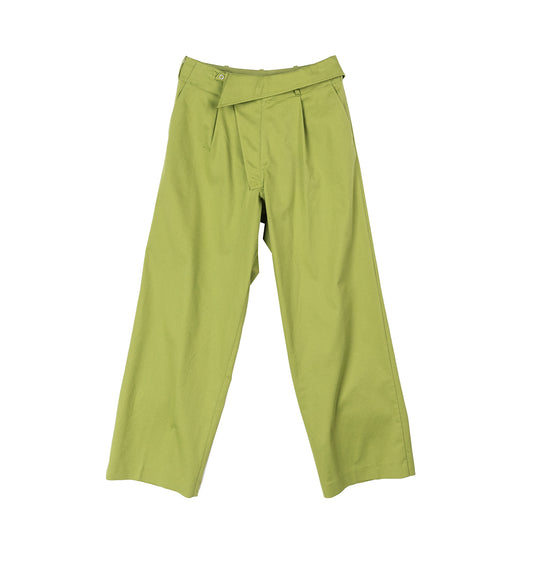 NAVIN WIDE TROUSER CHARTREUSE