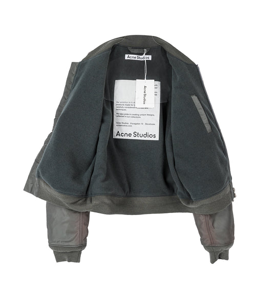 ORBY BOMBER SPRAY NYLON TWILL STONE GREY