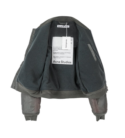 ORBY BOMBER SPRAY NYLON TWILL STONE GREY