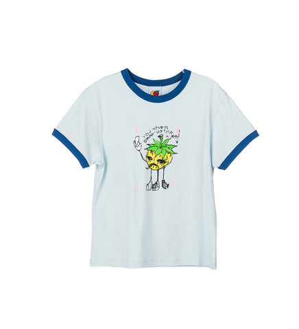 ERI PRINT BABY TEE BLUE