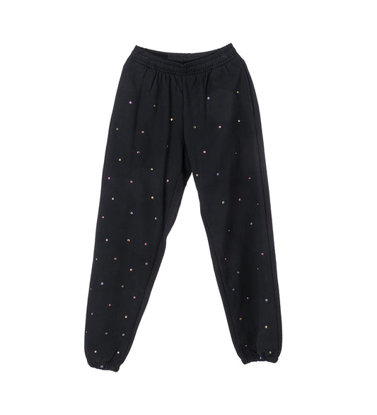 STUDDED SWEATPANTS BLACK