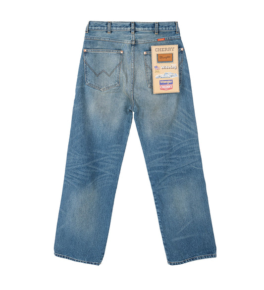 CHERRY LOS ANGELES X WRANGLER WIDE LEG 5 POCKET DENIM