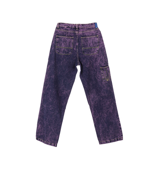 ACID WASH CARPENTER WORK DENIM PURPLE