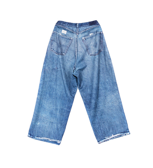 WIDE PANTS DENIM PRINT