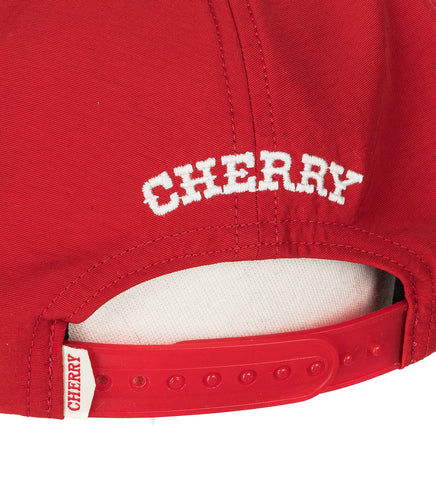 CHERRY LOS ANGELES X WRANGLER NYLON 5 PANEL HAT RED