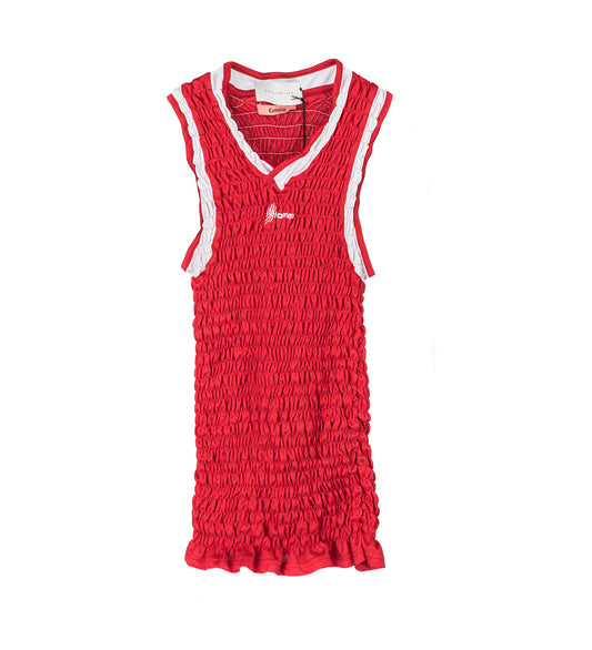 RECONSTITUTED SHIRRED BASKETBALL JERSEY MULTI LARGE