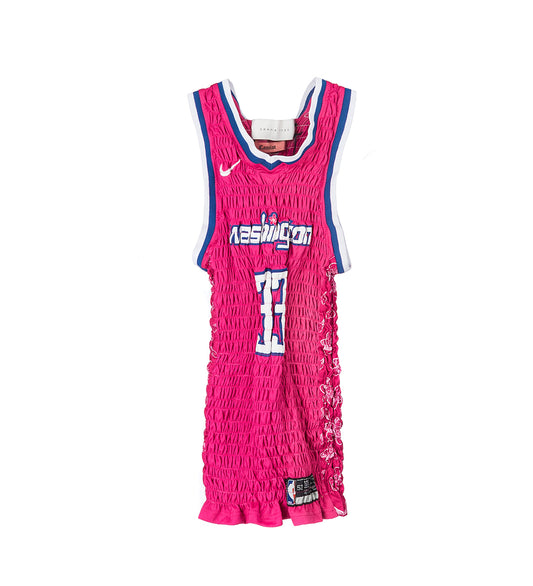 RECONSTITUTED SHIRRED BASKETBALL JERSEY MULTI MEDIUM#1