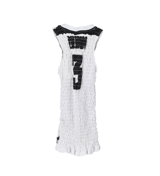 RECONSTITUTED SHIRRED BASKETBALL JERSEY MULTI MEDIUM#3
