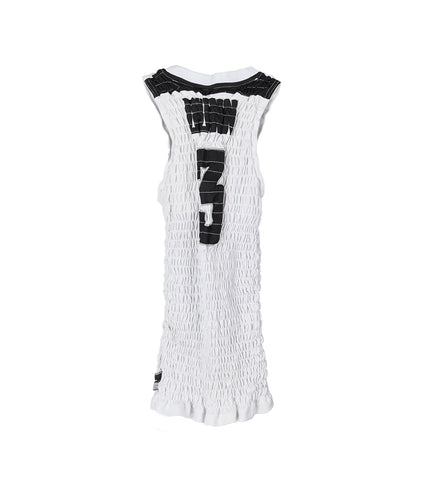 RECONSTITUTED SHIRRED BASKETBALL JERSEY MULTI MEDIUM#3