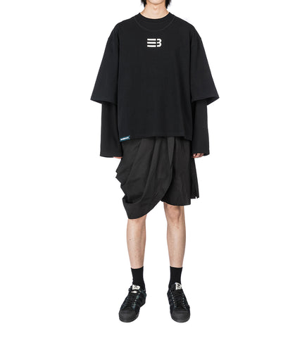 NISHI KASAYA SHORTS EUPHORIC BLACK