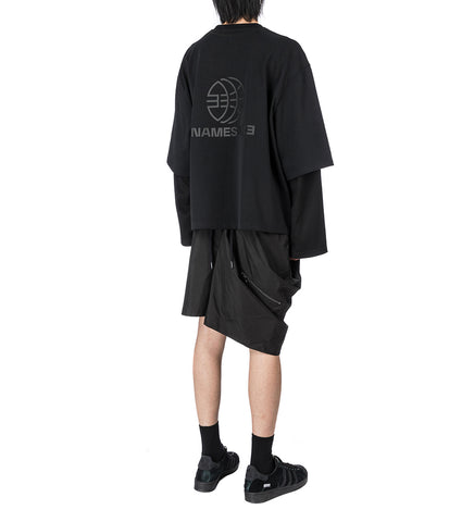 NISHI KASAYA SHORTS EUPHORIC BLACK