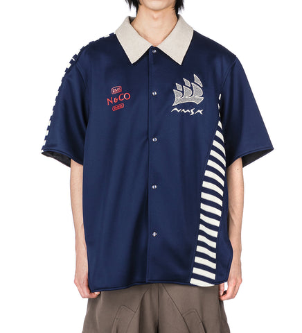 BILL WARM UP SHIRT MIDNIGHT SEA