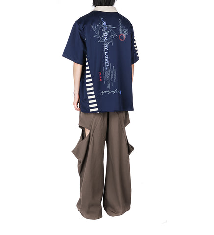 JALEN DRAPE SUITING TROUSERS SHIITAKE BROWN