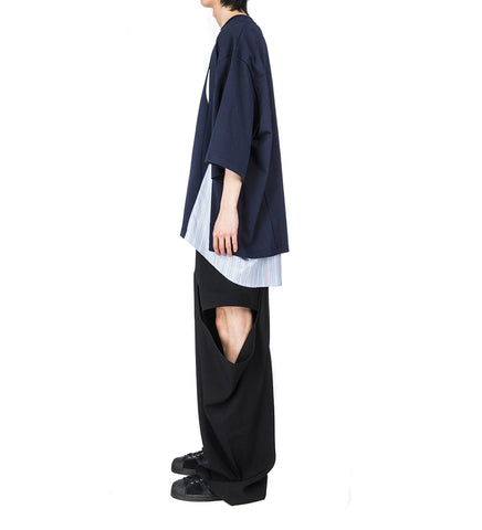 JALEN DRAPE SUITING TROUSERS EUPHORIC BLACK