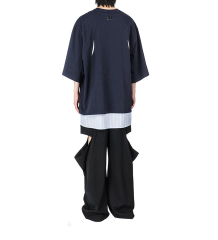 JALEN DRAPE SUITING TROUSERS EUPHORIC BLACK