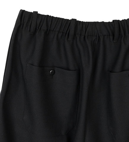 WORKER LOW CROTCH TROUSERS BLACK