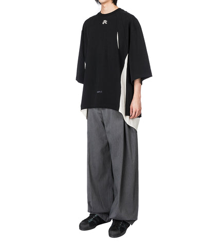 KEVIN PLEATED TROUSERS CHARCOAL GREY