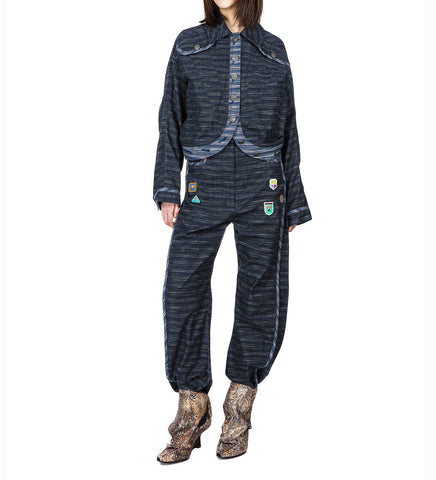 KIKO KOSTADINOV X THE DANTE COLLECTION DANTE JEANS INDIGO STRIPE