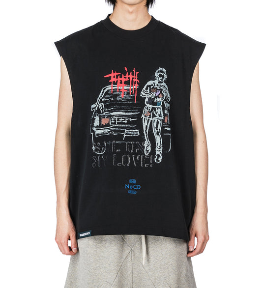 EVANS TERRY FOX TANK EUPHORIC BLACK