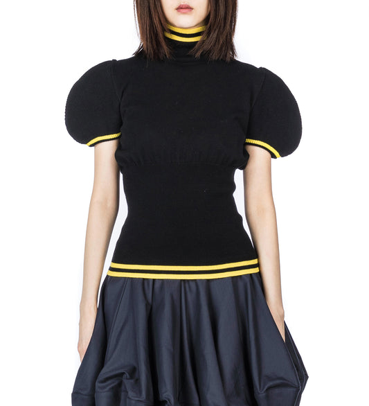 SIMONE KNIT TOP INK BLACK