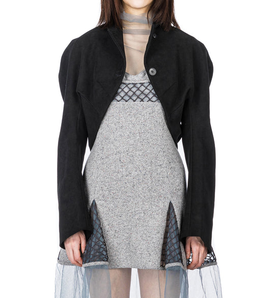 CARR CROPPED JACKET VANTA BLACK